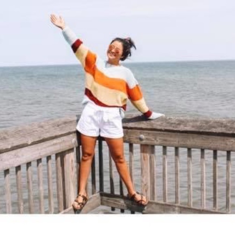 Striped sweater! Super cute!